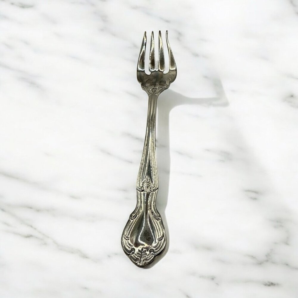 Reed & Barton Rathmore Silverplate Salad Fork 7" NOS Discontinued Pattern